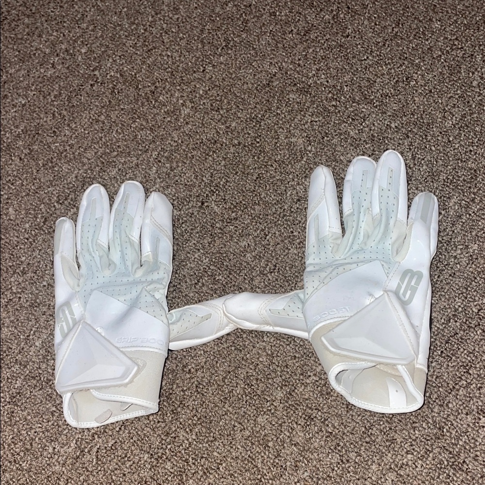White Football Gloves
